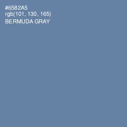#6582A5 - Bermuda Gray Color Image