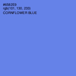 #6582E9 - Cornflower Blue Color Image