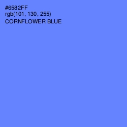 #6582FF - Cornflower Blue Color Image