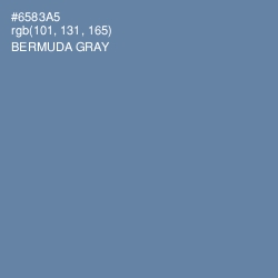 #6583A5 - Bermuda Gray Color Image