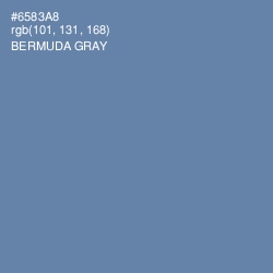 #6583A8 - Bermuda Gray Color Image