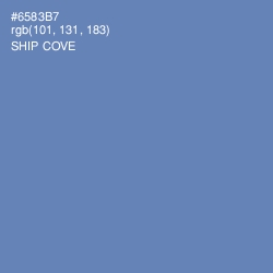#6583B7 - Ship Cove Color Image