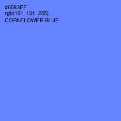 #6583FF - Cornflower Blue Color Image