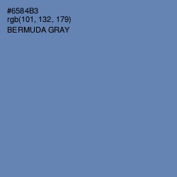 #6584B3 - Bermuda Gray Color Image