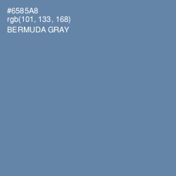 #6585A8 - Bermuda Gray Color Image