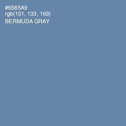 #6585A9 - Bermuda Gray Color Image