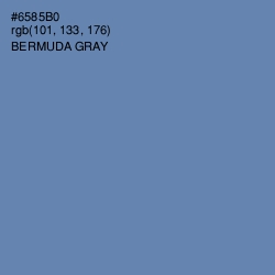 #6585B0 - Bermuda Gray Color Image