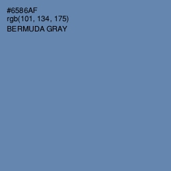 #6586AF - Bermuda Gray Color Image
