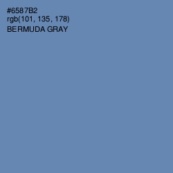 #6587B2 - Bermuda Gray Color Image