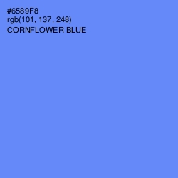 #6589F8 - Cornflower Blue Color Image