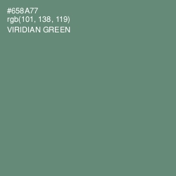 #658A77 - Viridian Green Color Image