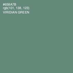 #658A7B - Viridian Green Color Image