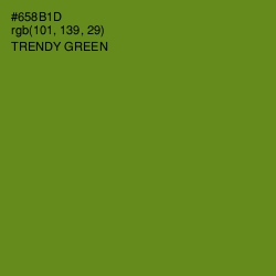 #658B1D - Trendy Green Color Image