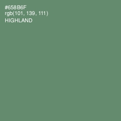 #658B6F - Highland Color Image