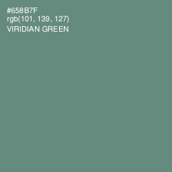 #658B7F - Viridian Green Color Image