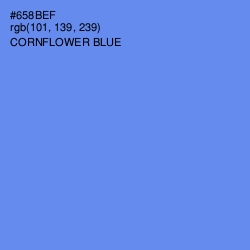 #658BEF - Cornflower Blue Color Image