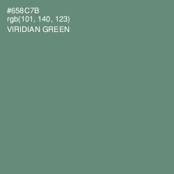 #658C7B - Viridian Green Color Image