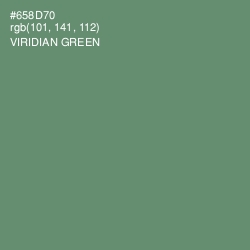 #658D70 - Viridian Green Color Image