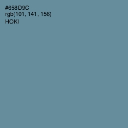 #658D9C - Hoki Color Image