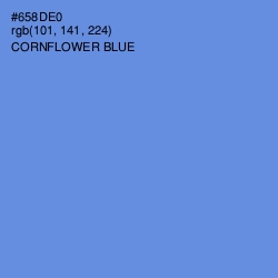 #658DE0 - Cornflower Blue Color Image