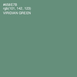 #658E7B - Viridian Green Color Image