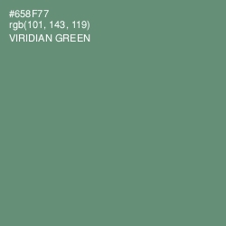 #658F77 - Viridian Green Color Image