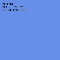 #658FE8 - Cornflower Blue Color Image