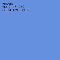 #6590E0 - Cornflower Blue Color Image
