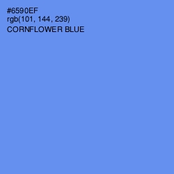 #6590EF - Cornflower Blue Color Image