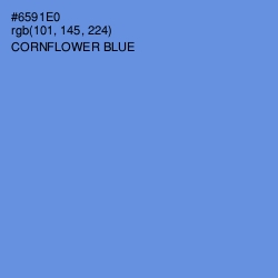 #6591E0 - Cornflower Blue Color Image