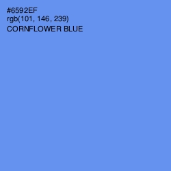 #6592EF - Cornflower Blue Color Image
