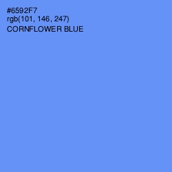 #6592F7 - Cornflower Blue Color Image