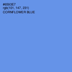 #6593E7 - Cornflower Blue Color Image