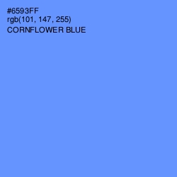 #6593FF - Cornflower Blue Color Image