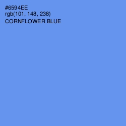 #6594EE - Cornflower Blue Color Image