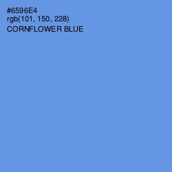 #6596E4 - Cornflower Blue Color Image