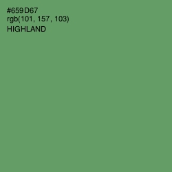 #659D67 - Highland Color Image
