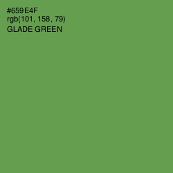 #659E4F - Glade Green Color Image
