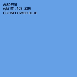 #659FE5 - Cornflower Blue Color Image