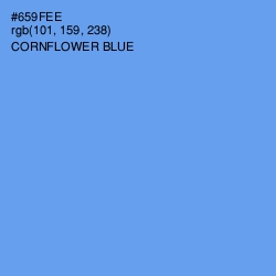 #659FEE - Cornflower Blue Color Image