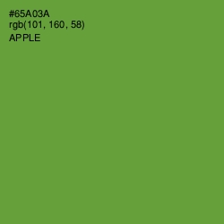 #65A03A - Apple Color Image