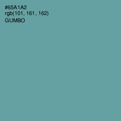#65A1A2 - Gumbo Color Image