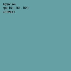 #65A1A4 - Gumbo Color Image