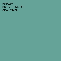 #65A297 - Sea Nymph Color Image