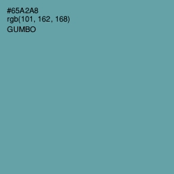 #65A2A8 - Gumbo Color Image