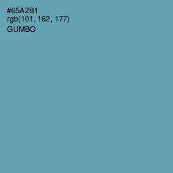 #65A2B1 - Gumbo Color Image