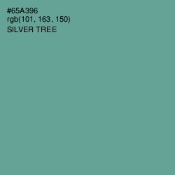 #65A396 - Silver Tree Color Image