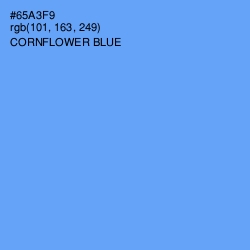#65A3F9 - Cornflower Blue Color Image