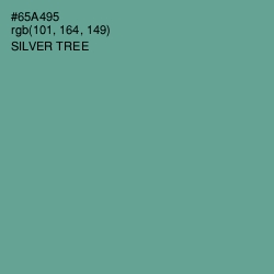 #65A495 - Silver Tree Color Image