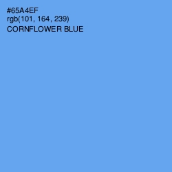 #65A4EF - Cornflower Blue Color Image
